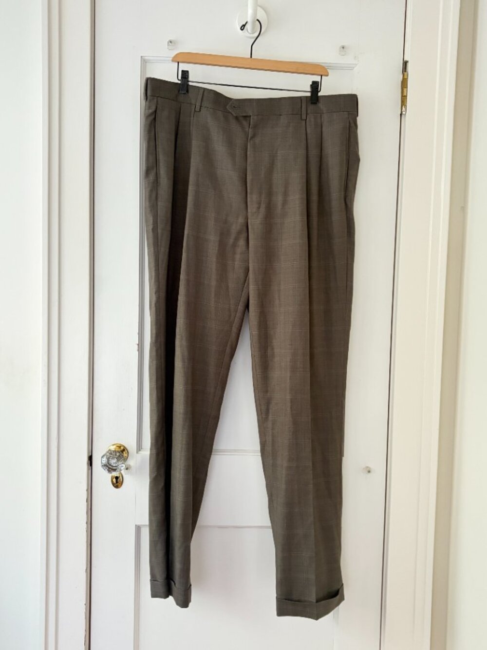 Jos. A. Bank Wool Suit 43 L 37 L Brown Signature Gold - Picture 6 of 14